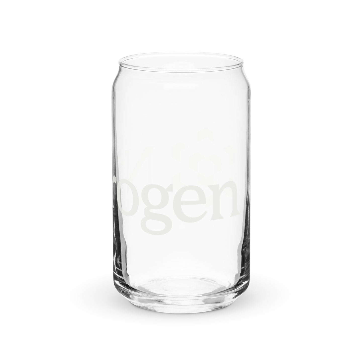 Can-shaped glass